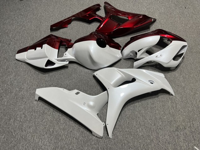 Purchase 2006-2007 Glossy Pearl White & Deep Red Split Honda CBR1000RR Motorcycle Fairings UK