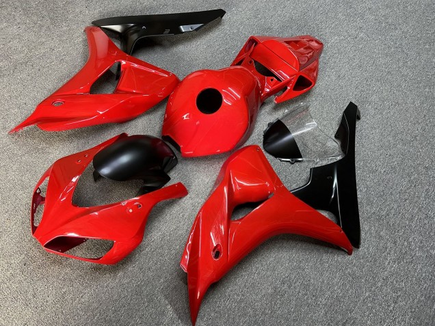 Purchase 2006-2007 Glossy Red Matte Black Honda CBR1000RR Motorcycle Fairings UK