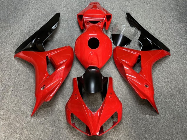 Purchase 2006-2007 Glossy Red Matte Black Honda CBR1000RR Motorcycle Fairings UK