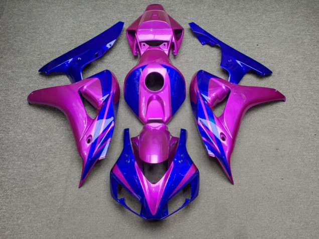 Purchase 2006-2007 Glossy Magenta Candy Blue Honda CBR1000RR Motorcycle Fairings UK