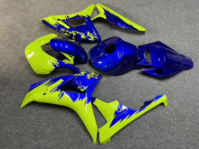 Purchase 2006-2007 Glossy Blue High Vis Yellow Honda CBR1000RR Motorcycle Fairings UK