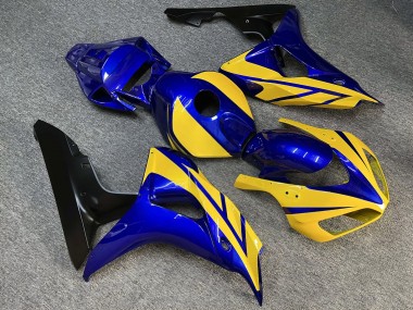 Purchase 2006-2007 Glossy Blue Yellow Honda CBR1000RR Motorcycle Fairings UK