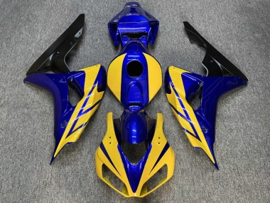 Purchase 2006-2007 Glossy Blue Yellow Honda CBR1000RR Motorcycle Fairings UK
