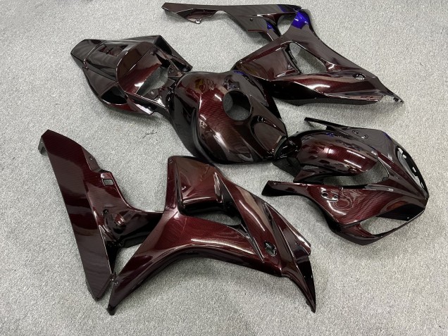 Purchase 2006-2007 Glossy Red Wine Carbon Fiber Style Honda CBR1000RR Motorcycle Fairings UK