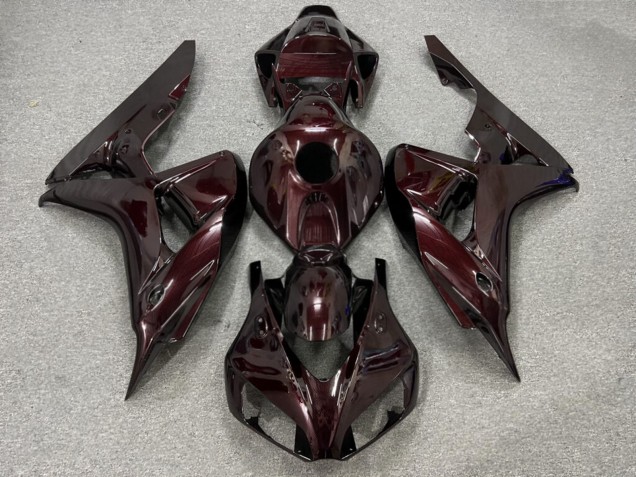 Purchase 2006-2007 Glossy Red Wine Carbon Fiber Style Honda CBR1000RR Motorcycle Fairings UK