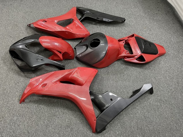 Purchase 2006-2007 Glossy Black Red Carbon Fiber Style Honda CBR1000RR Motorcycle Fairings UK