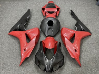 Purchase 2006-2007 Glossy Black Red Carbon Fiber Style Honda CBR1000RR Motorcycle Fairings UK