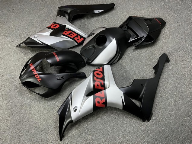 Purchase 2006-2007 Matte Black Silver Honda CBR1000RR Motorcycle Fairings UK