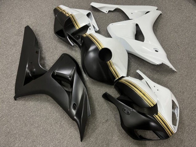 Purchase 2006-2007 Matte Black Glossy White Honda CBR1000RR Motorcycle Fairings UK