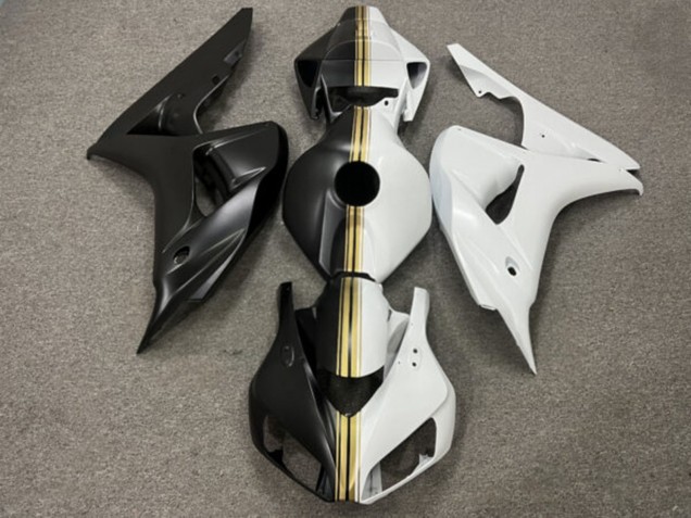 Purchase 2006-2007 Matte Black Glossy White Honda CBR1000RR Motorcycle Fairings UK