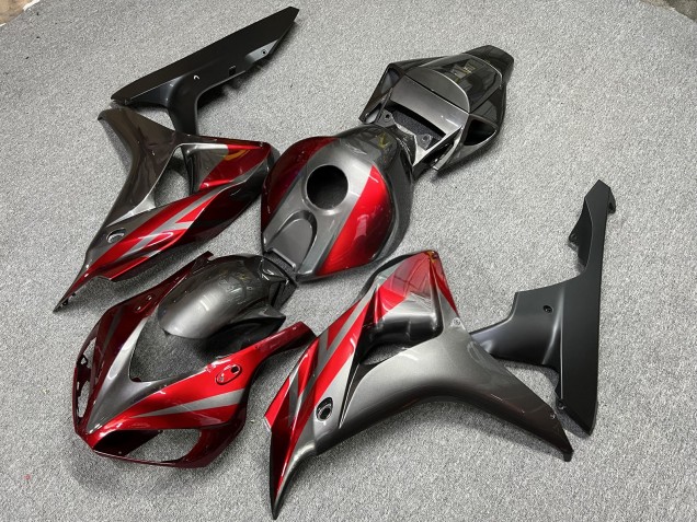 Purchase 2006-2007 Dark Grey Red Honda CBR1000RR Motorcycle Fairings UK