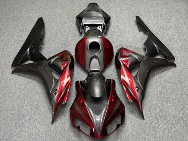 Purchase 2006-2007 Dark Grey Red Honda CBR1000RR Motorcycle Fairings UK