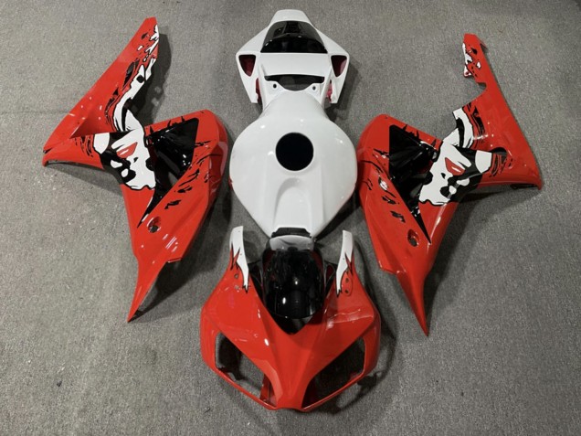 Purchase 2006-2007 Glossy Red White Honda CBR1000RR Motorcycle Fairings UK