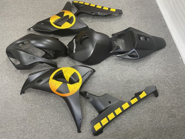 Purchase 2006-2007 Matte Black Yellow Honda CBR1000RR Motorcycle Fairings UK