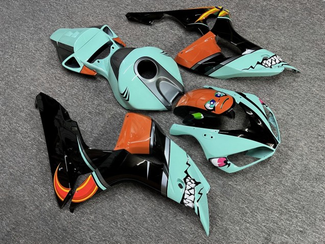 Purchase 2006-2007 Glossy Cyan Shark Honda CBR1000RR Motorcycle Fairings UK