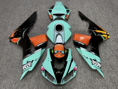 Purchase 2006-2007 Glossy Cyan Shark Honda CBR1000RR Motorcycle Fairings UK