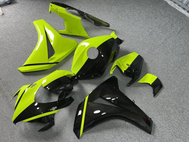 Purchase 2008-2011 Glossy Black & High Vis Yellow Split Honda CBR1000RR Motorcycle Fairings UK