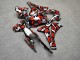 Purchase 2008-2011 Glossy Black with Red & Silver Camo Honda CBR1000RR Motorcycle Fairings UK