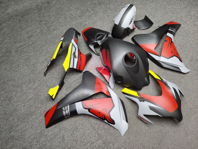 Purchase 2008-2011 Matte Carbon Fiber Style with Red Grey Bull Honda CBR1000RR Motorcycle Fairings UK