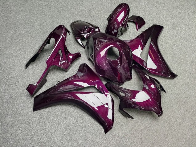 Purchase 2008-2011 Glossy Pink Carbon Fiber Style Honda CBR1000RR Motorcycle Fairings UK