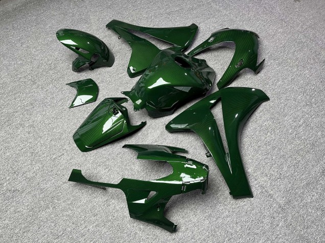 Purchase 2008-2011 Glossy Green Carbon Fiber Style Honda CBR1000RR Motorcycle Fairings UK