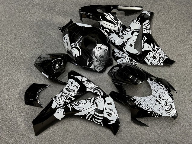 Purchase 2008-2011 Glossy Black Nightmare Honda CBR1000RR Motorcycle Fairings UK