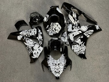 Purchase 2008-2011 Glossy Black Nightmare Honda CBR1000RR Motorcycle Fairings UK