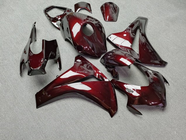 Purchase 2008-2011 Glossy Maroon Red Carbon Fiber Style Honda CBR1000RR Motorcycle Fairings UK