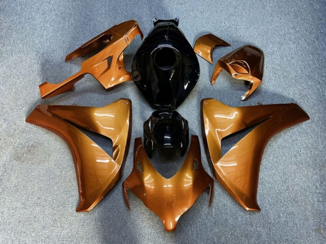 Purchase 2008-2011 Glossy Metallic Orange Black Honda CBR1000RR Motorcycle Fairings UK