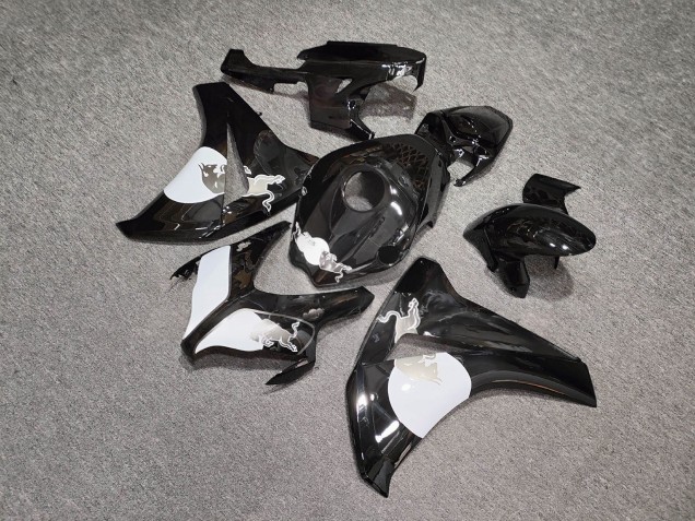 Purchase 2008-2011 Glossy Black White Grey Bull Honda CBR1000RR Motorcycle Fairings UK