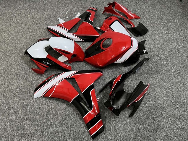 Purchase 2008-2011 Glossy Red & Black with White Honda CBR1000RR Motorcycle Fairings UK