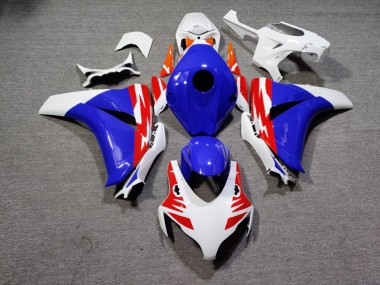 Purchase 2008-2011 Glossy White & Blue with Red Honda CBR1000RR Motorcycle Fairings UK