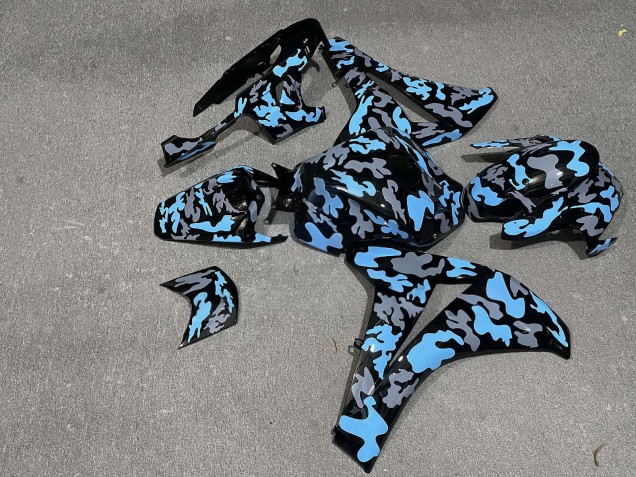 Purchase 2008-2011 Glossy Camo Sky Blue Honda CBR1000RR Motorcycle Fairings UK