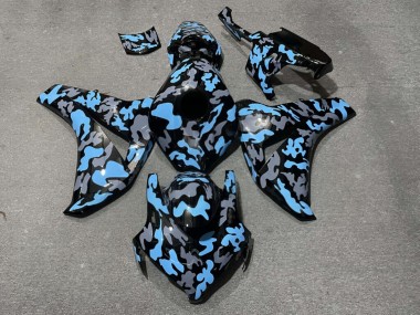 Purchase 2008-2011 Glossy Camo Sky Blue Honda CBR1000RR Motorcycle Fairings UK