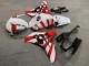Purchase 2008-2011 Glossy White Red Samurai Honda CBR1000RR Motorcycle Fairings UK