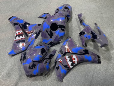 Purchase 2008-2011 Purple Blue Camo Shark Honda CBR1000RR Motorcycle Fairings UK