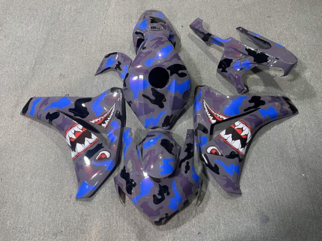 Purchase 2008-2011 Purple Blue Camo Shark Honda CBR1000RR Motorcycle Fairings UK