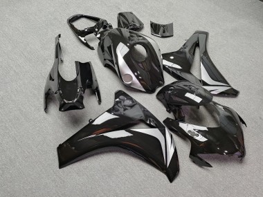 Purchase 2008-2011 Glossy Black & Silver Honda CBR1000RR Motorcycle Fairings UK