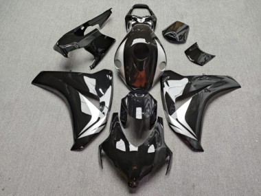 Purchase 2008-2011 Glossy Black & Silver Honda CBR1000RR Motorcycle Fairings UK