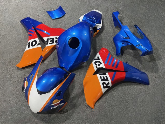 Purchase 2008-2011 Pearl Blue Orange Honda CBR1000RR Motorcycle Fairings UK