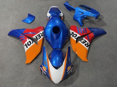 Purchase 2008-2011 Pearl Blue Orange Honda CBR1000RR Motorcycle Fairings UK