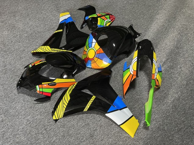 Purchase 2008-2011 Glossy Black Multi Color Style Honda CBR1000RR Motorcycle Fairings UK