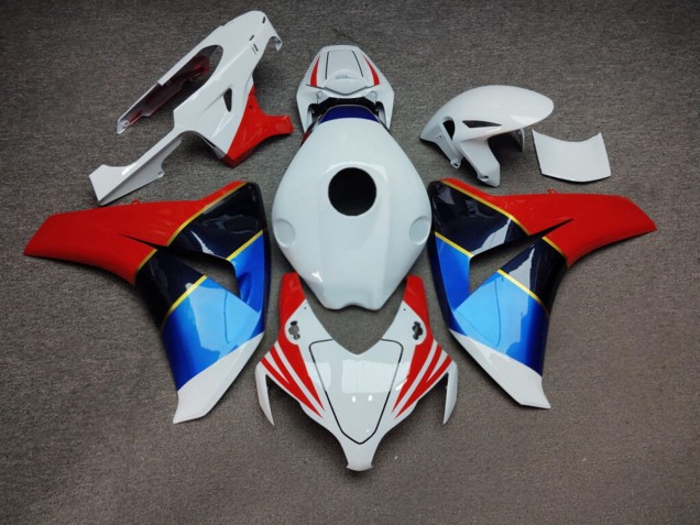 Purchase 2008-2011 Glossy White Red Blue Honda CBR1000RR Motorcycle Fairings UK