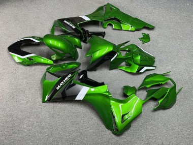 Purchase 2017-2024 Glossy Green & Black with White Honda CBR1000RR Motorcycle Fairings UK