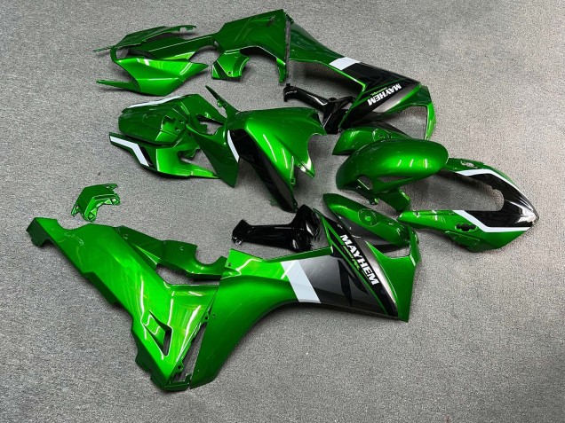 Purchase 2017-2024 Glossy Green & Black with White Honda CBR1000RR Motorcycle Fairings UK