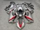 Purchase 2017-2024 Glossy Silver with Candy Red & Black Honda CBR1000RR Motorcycle Fairings UK