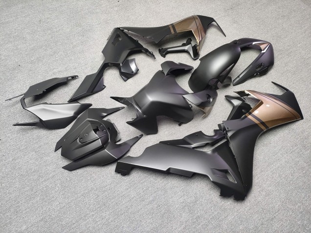 Purchase 2017-2024 Matte Black & Glossy Gold with White Honda CBR1000RR Motorcycle Fairings UK
