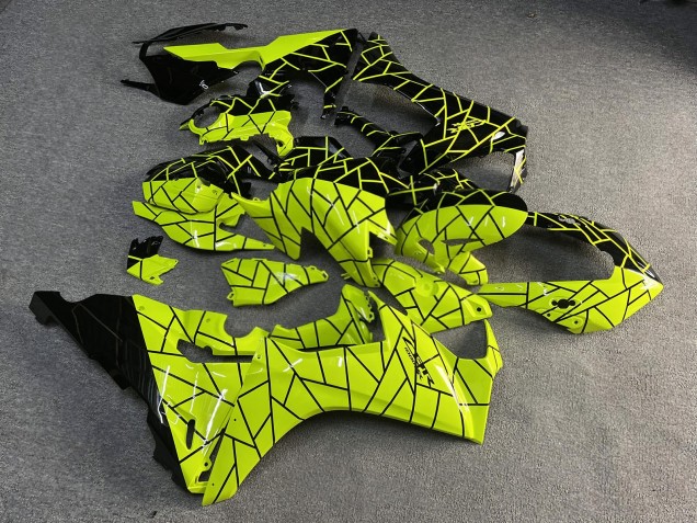 Purchase 2017-2024 Glossy Black & High Viz Yellow Split Honda CBR1000RR Motorcycle Fairings UK
