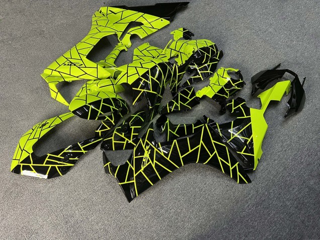 Purchase 2017-2024 Glossy Black & High Viz Yellow Split Honda CBR1000RR Motorcycle Fairings UK