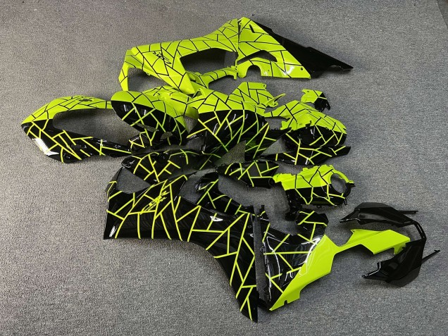 Purchase 2017-2024 Glossy Black & High Viz Yellow Split Honda CBR1000RR Motorcycle Fairings UK